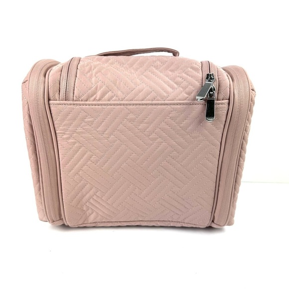 Bagsmart Atlas Hanging Organizer Makeup Toiletry Travel Case Pale Pink Rose New - Picture 7 of 14